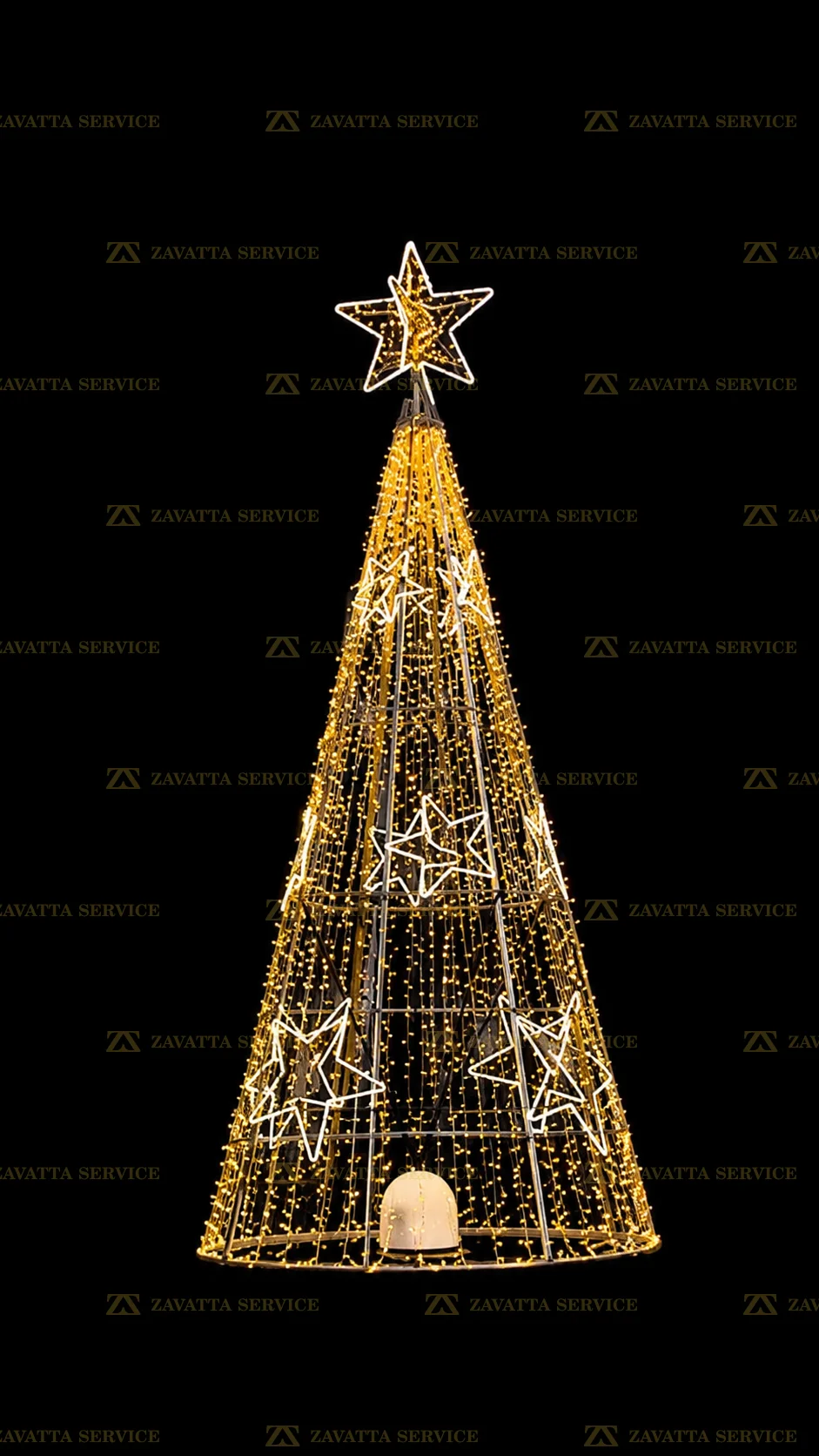 Albero di natale con stelle - Tecnica 1