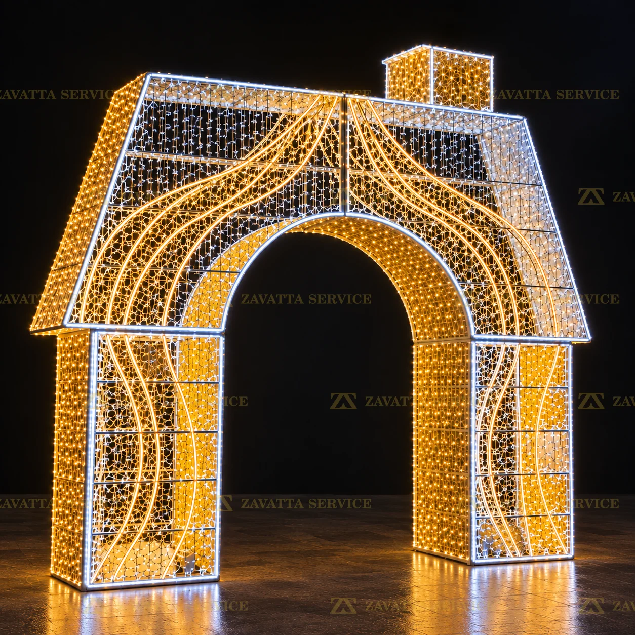 Arco Casetta 3D - Tecnica 1