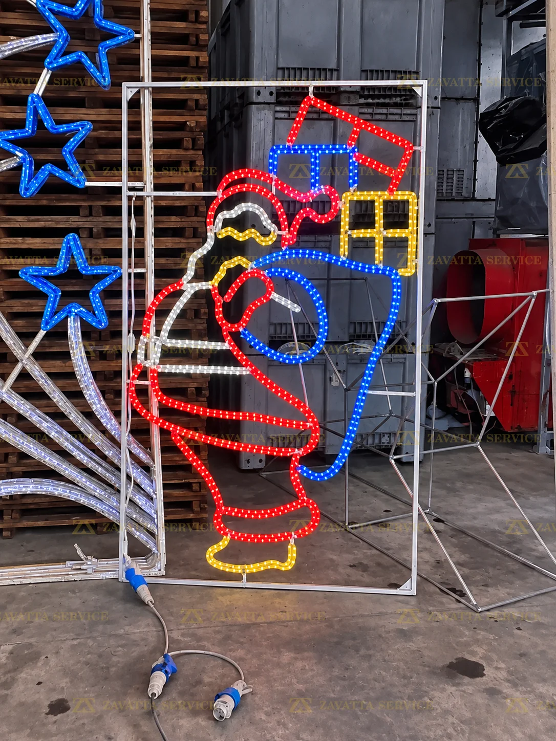Babbo Natale con doni 2D - Tecnica 1