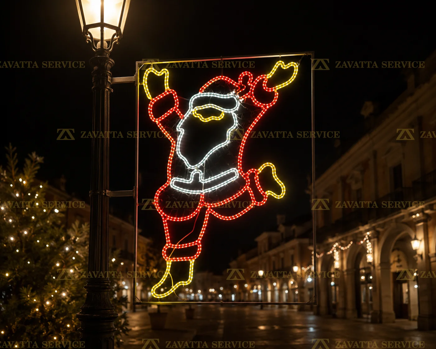 Babbo natale festoso 2D - Soggetti 2D a noleggio