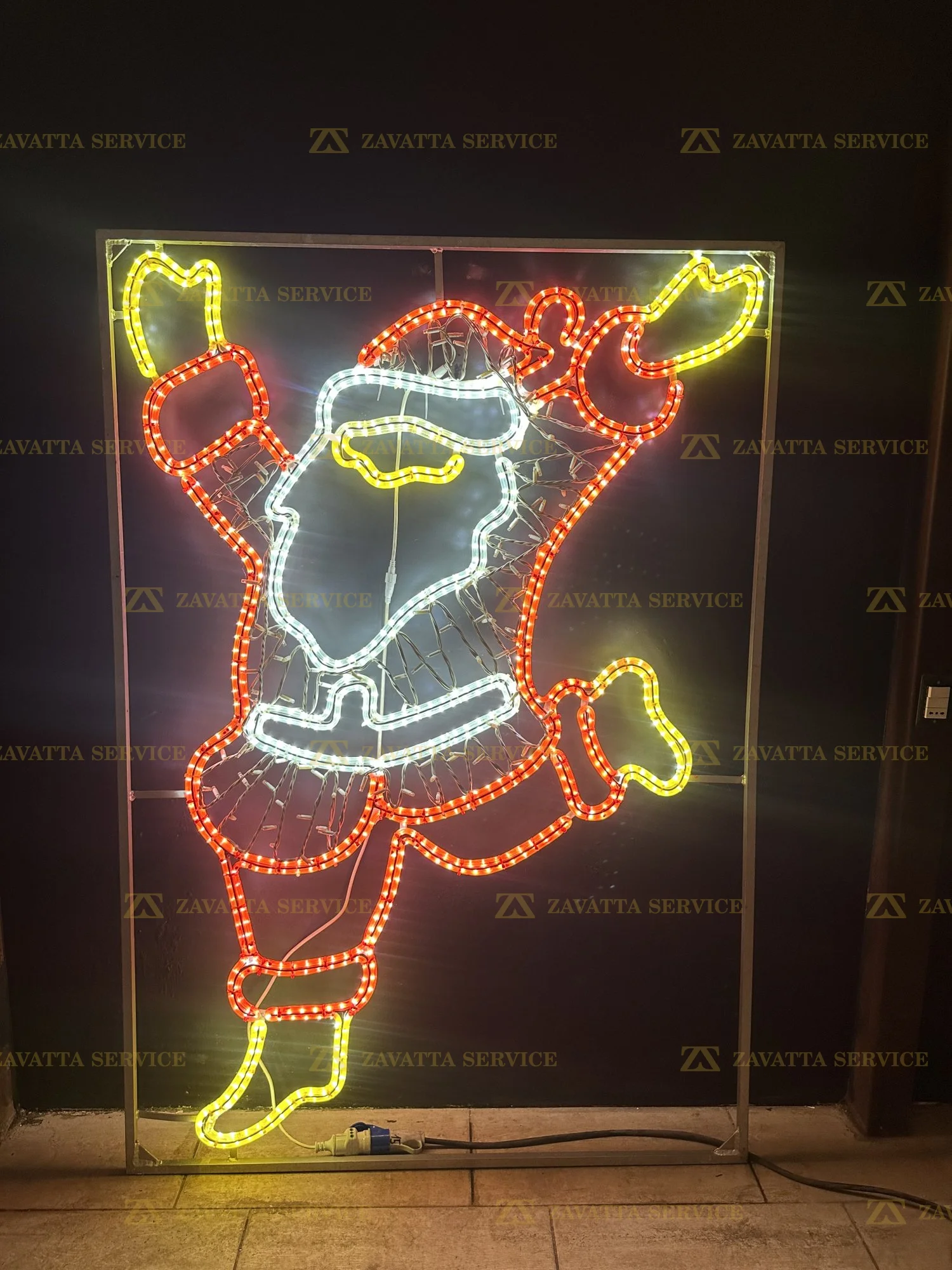 Babbo natale festoso 2D - Tecnica 1