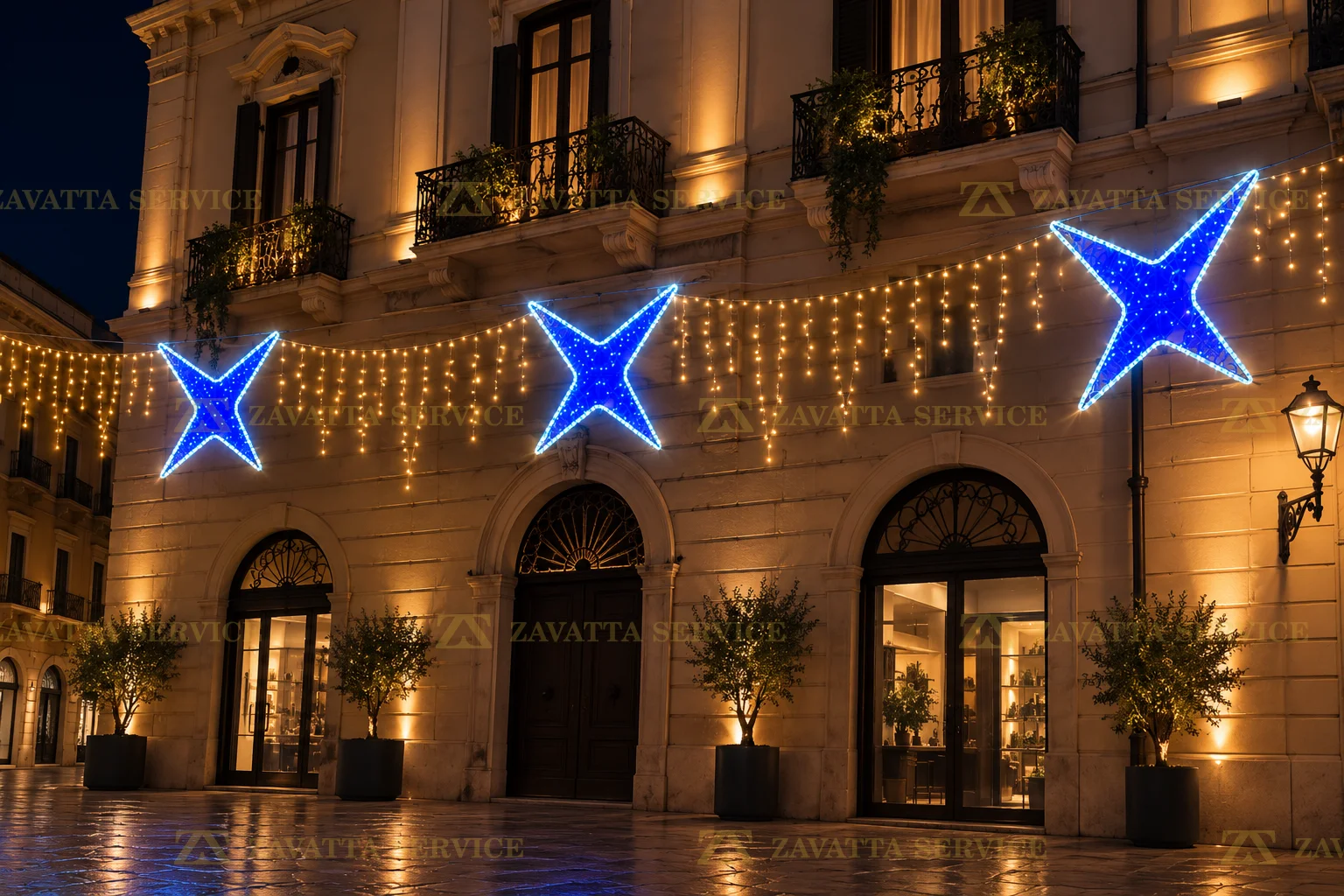 Stella 4 punte blu 2D — Soggetti 2D a noleggio