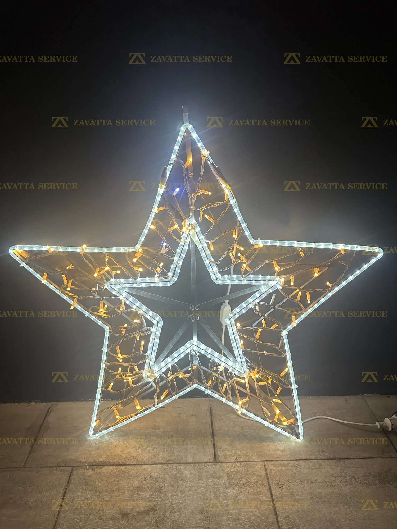Stella aurora a 5 punte 2D - Tecnica 1