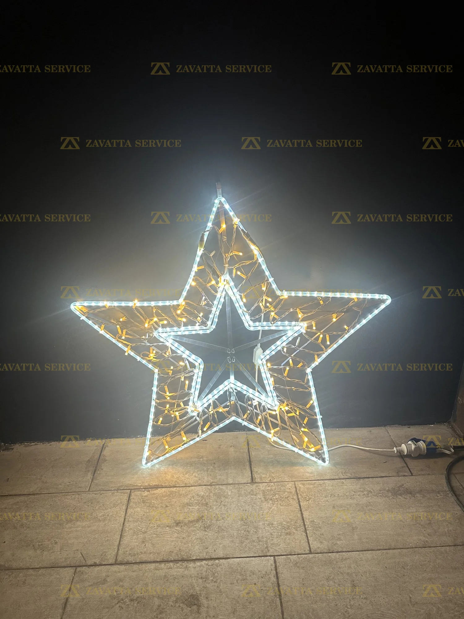 Stella aurora a 5 punte 2D - Tecnica 2