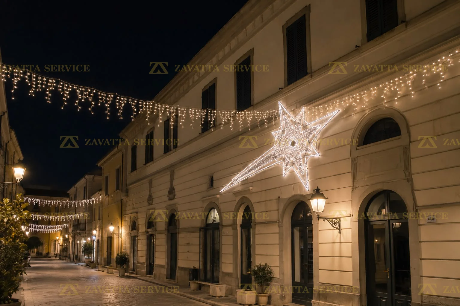 Stella cometa grande luce fredda 2D - Soggetti 2D a noleggio