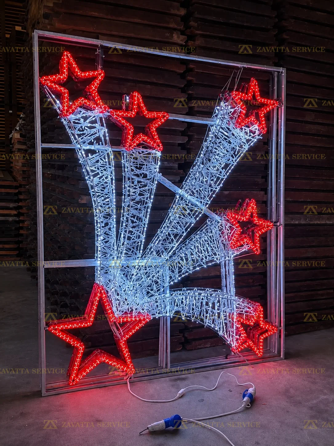 Stelle comete a ventaglio 2D - Tecnica 1