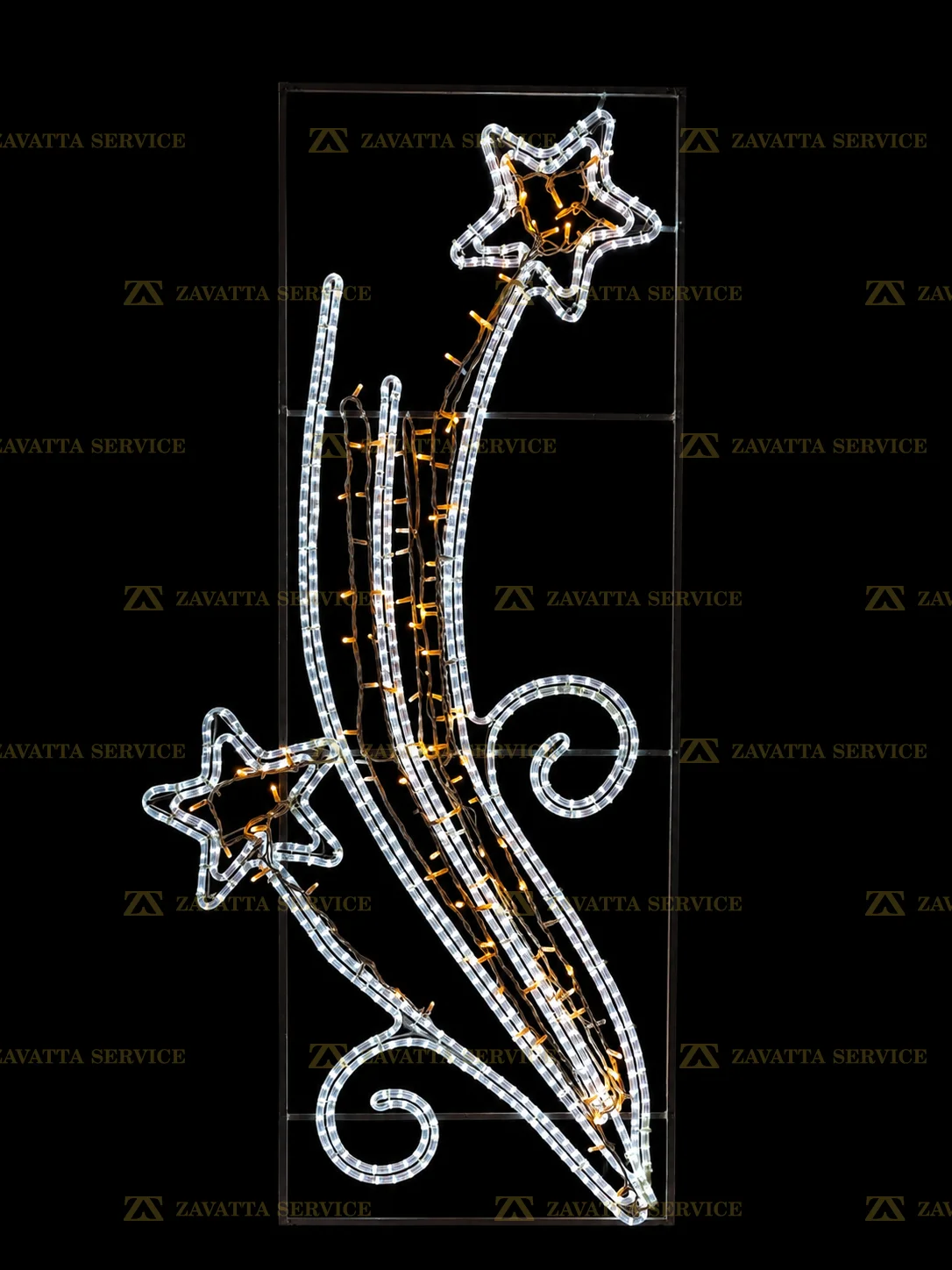 Stelle con volute 2D - Tecnica 1